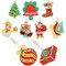 9 Pieces Double Sided Christmas Diamond Art Ornaments 5d DIY Christmas Diamond Painting Keychain Kits for adults Diamond DIY Key Ring Art Pendant Christmas Tree for DIY Christmas Holiday Decor